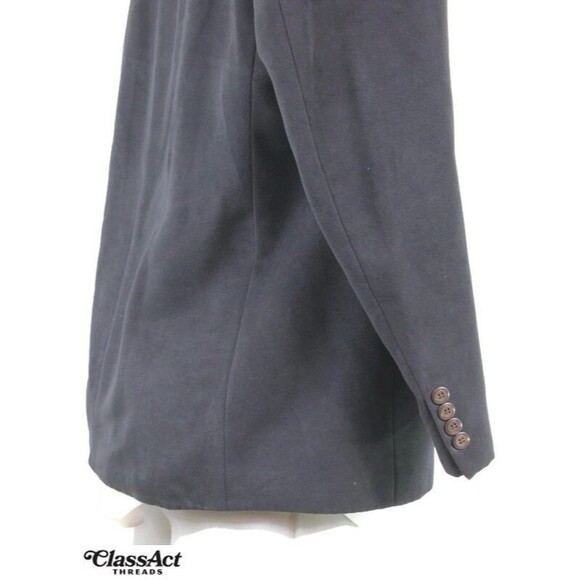 Chaps By Ralph Lauren Blazer Black Suede 2 Button Sport Coat Men's 44S - Picture 4 of 9